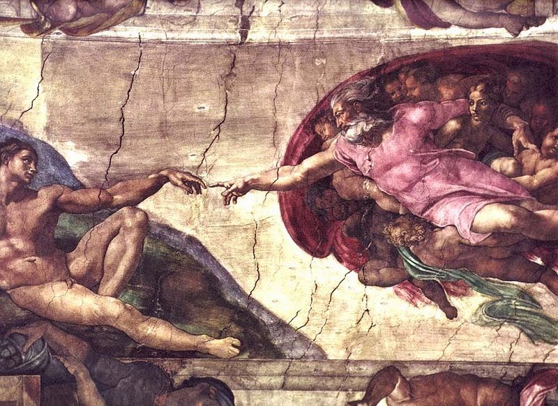 tinta actividad juez Conoces esta pintura? La creación de Adán, en la Capilla Sixtina –  culturizando.com | Alimenta tu Mente