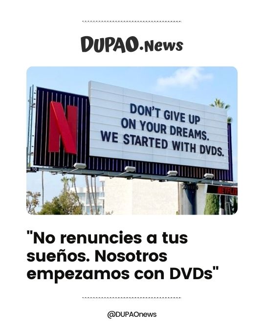 Así nos motiva Netflix con esta genial valla publicitaria