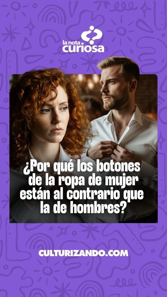 ¿Por qué los botones de las camisas de hombres y mujeres están en lados diferentes?