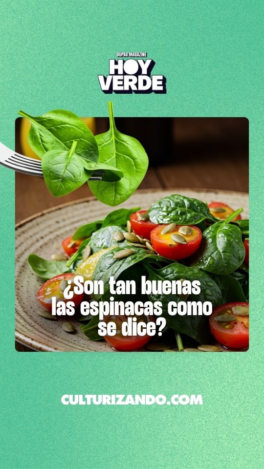 ¿Son tan buenas las espinacas como se dice?