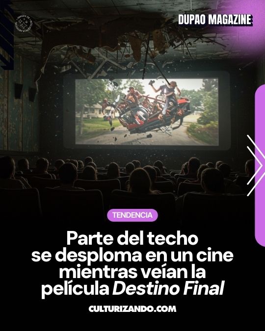 Destino Final se vuelve realidad: se le cae el techo del cine encima mientras ve la película