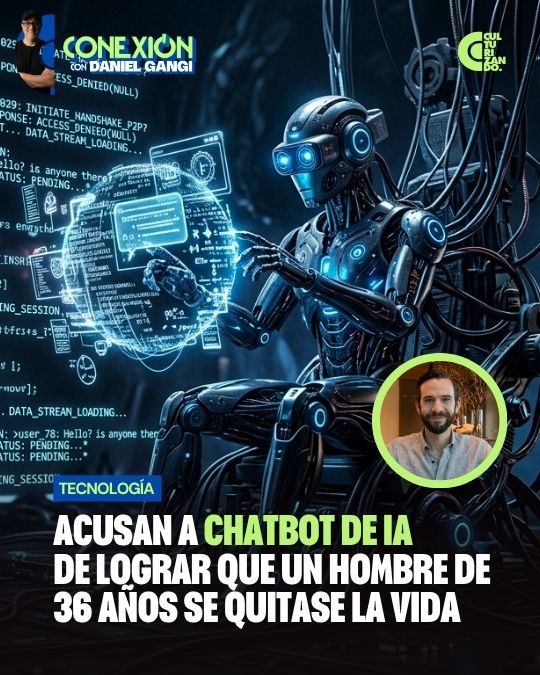 Acusan a chatbot de IA de lograr que un hombre de 36 años se quitase la vida