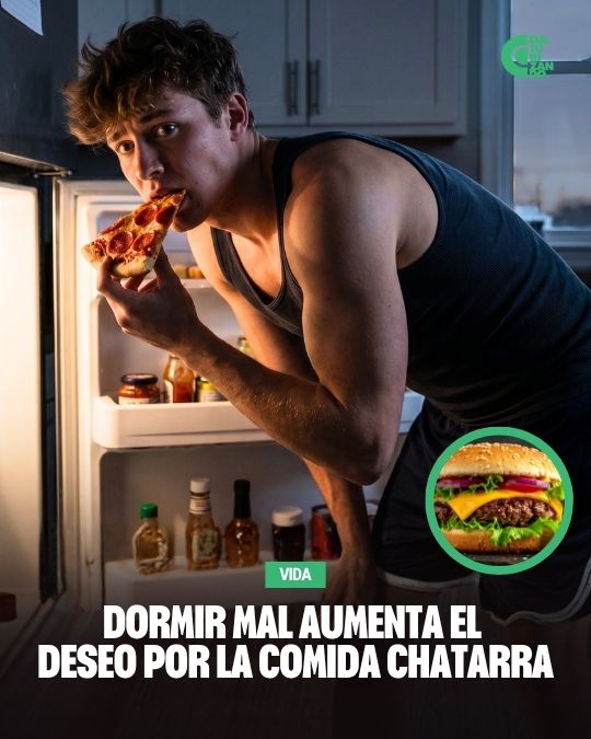 Dormir mal aumenta el deseo por la comida chatarra