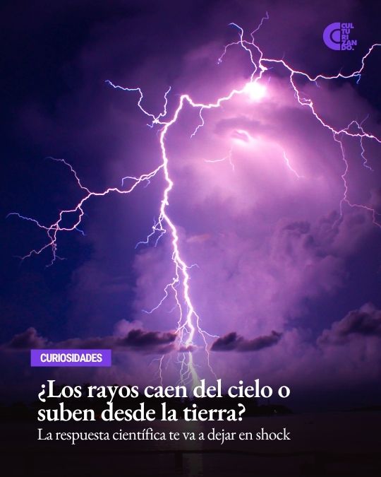 ¿Los rayos caen del cielo o suben desde la tierra?